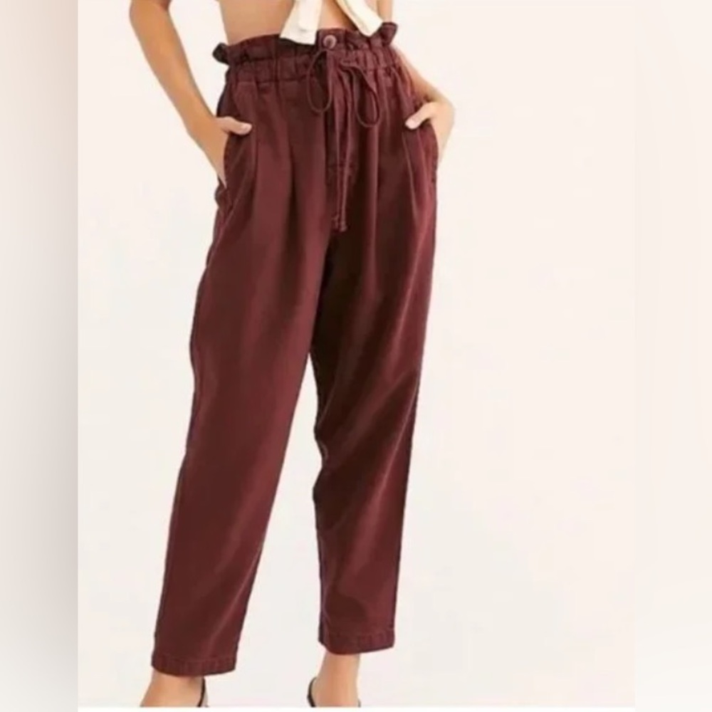 Free People Margarita Rust Trouser Pant